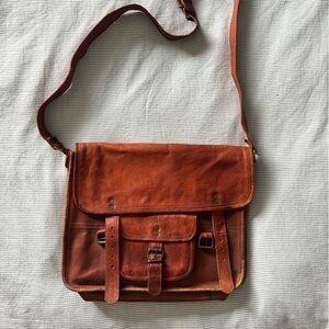 Leather Messenger Bag